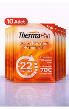 Thermapad Pratik Cep Sobası 10 Adet 22 Saate Kadar Etkili Turuncu
