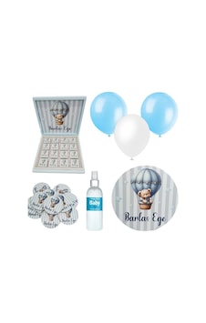 Bebek Doğum Hediyelik Süsleme Seti Çikolata Ahşap Magnet - Kapı Süsü - Kolonya - Balon Mod.9 Bebek Doğum Hediyelik Süsleme Seti Çikolata Ahşap Magnet - Kapı Süsü - Kolonya - Balon Mod.9