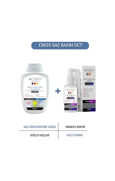 Aclınd Erkek Saç Bakım Seti Anti-hair Loss Şampuan For Men 300 Ml + Saç Bakım Serumu 50 Ml Aclınd Erkek Saç Bakım Seti Anti-hair Loss Şampuan For Men 300 Ml + Saç Bakım Serumu 50 Ml