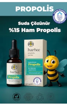 Har-bee Su Bazlı Propolis Damla 20ml %15 Ham Propolis Har-bee Su Bazlı Propolis Damla 20ml %15 Ham Propolis