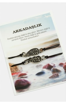Zenviac456 Best Friends Arkadaş Deri Bileklik Zenviac45678 Siyah 09956103