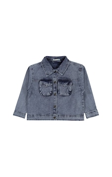 Civil Girls Torba Cepli 6-9 Yaş Ceket - Mavi Civil Girls Torba Cepli 6-9 Yaş Ceket - Mavi