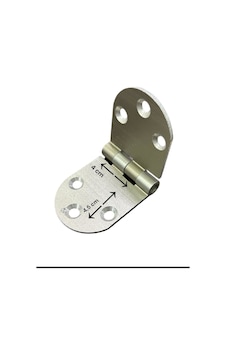 Yüksel Oval Alüminyum Kasa Menteşesi 4 Cm 1