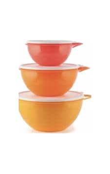 Tupperware Miksim Turuncu3 Lü Set 45L 275L 16 L Çok Renkli Tupperware Miksim Turuncu3 Lü Set 45L 275L 16 L Çok Renkli