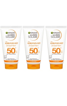 Garnier Ambre Solaire Kuruma Karşıtı Koruyucu Süt Spf50+ Güneş Kremi 3 X 50 Ml Garnier Ambre Solaire Kuruma Karşıtı Koruyucu Süt Spf50+ Güneş Kremi 3 X 50 Ml