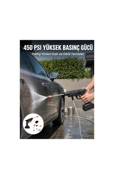 Kablosuz Taşınabilir Basınçlı Yıkama Tabancası Köpük Şişeli - Hs08379533-3264 Renkli