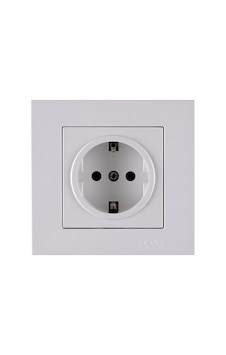 Karen Kar Beyaz Topraklı Priz 1 Adet Elektrik Prizi Modern Tasarım Karen Kar Beyaz Topraklı Priz 1 Adet Elektrik Prizi Modern Tasarım