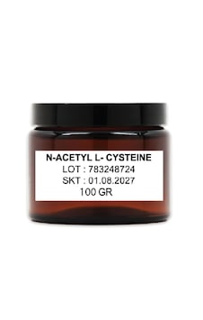 N-acetyl L-cysteine Saf Hammadde 100 Gr Aromasız N-acetyl L-cysteine Saf Hammadde 100 Gr Aromasız
