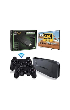 Leons 2.4g Uyumlu Kablosuz Çift Kol Oyunlar 4k Game Stick 3500 Oyun Atari Oyun Leons 2.4g Uyumlu Kablosuz Çift Kol Oyunlar 4k Game Stick 3500 Oyun Atari Oyun