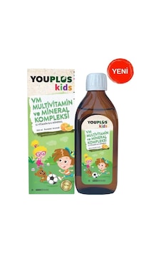 Youplus Kids VM Multivitamin ve Mineral Kompleksi 150 ML 86995145 Youplus Kids VM Multivitamin ve Mineral Kompleksi 150 ML 86995145
