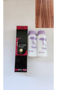 Leoni Profesyonel Saç Boyası 7.34 + Oksidan 2'li Leoni Profesyonel Saç Boyası 7.34 + Oksidan 2'li