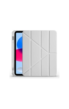 Aksesuarcim Apple iPad Uyumlu 11. 2025 İle Uyumlu Kılıf Silikon Yumuşak Kalem Bölmeli Esnek 4 Farklı Stand Olabilen Tablet Kılıfı Gri Sku: Zeusb0fhj728sk Arka Kapak