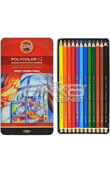Koh-I-Noor Polycolor Kuru Boya Kalemi 12Li Set Koh-I-Noor Polycolor Kuru Boya Kalemi 12Li Set