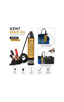Kent 24 Volt Sıvı Transfer Pompası Mazot Pompası İnce Süzgeçli Kent 24 Volt Sıvı Transfer Pompası Mazot Pompası İnce Süzgeçli