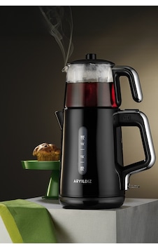 Aryıldız Tea Perfect Çay Makinesi Siyah-krom Aryıldız Tea Perfect Çay Makinesi Siyah-krom
