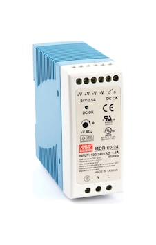Meanwell Mdr-60-24 ,110v..220vac 24vdc/2.5a Güç Kaynağı Meanwell Mdr-60-24 ,110v..220vac 24vdc/2.5a Güç Kaynağı
