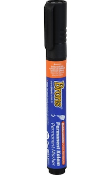 Brons Permanent Marker Kesik Uç Siyah Brons Permanent Marker Kesik Uç Siyah