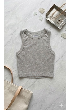 Elmas Kids Kız Çocuk Kaşkorse Crop Elm-a-99 Gri