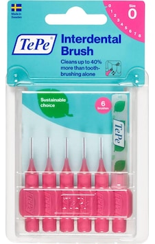 Tepe Blister 0.4 Mm 0 Beden Diş Arası Fırçası Pembe 1 X 6 Adet