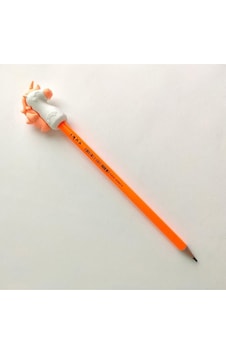 Unicorn Silgi Başlıklı Kurşun Kalem Turuncu Unicorn Silgi Başlıklı Kurşun Kalem Turuncu
