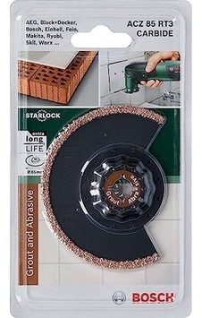 Professional Accessories Diy Carbide Serisi Derz Arası Karbür Riff Segman Testere Bıçağı, 85 Mm/acz 85 Rt3, Siyah