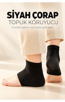 Mucit Home Siyah Topuğu Silikon Nemlendirici Topuk Çorabı 1 Çift Çatlak Nasır Nemlendirici Çorap Mucit Home Siyah Topuğu Silikon Nemlendirici Topuk Çorabı 1 Çift Çatlak Nasır Nemlendirici Çorap