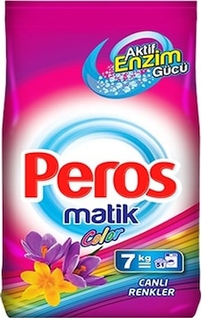 Peros Matik Color Canlı Renkler Toz Çamaşır Deterjan 51 Yıkama 7 KG Peros Matik Color Canlı Renkler Toz Çamaşır Deterjan 51 Yıkama 7 KG