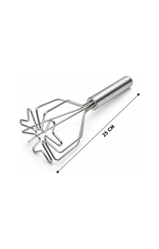 Şekil Çap: 9cm Krom Saplı 12cm Metal Patates Ezici Toplam Uzunluk: 26cm 5580 Şekil Çap: 9cm Krom Saplı 12cm Metal Patates Ezici Toplam Uzunluk: 26cm 5580