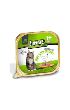 Jungle Tavuklu Pate Yetişkin Kedi Yaş Maması 100 G Jungle Tavuklu Pate Yetişkin Kedi Yaş Maması 100 G