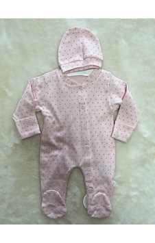 Janimababy Unisex Prema Türe Puentili Tulum Pembe