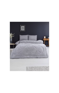 Welsoft Çift Kişilik Yorgan 195x215 Cm Çift Taraflı Ultra Yumuşak Silikon Dolgulu Gri Gri Welsoft Çift Kişilik Yorgan 195x215 Cm Çift Taraflı Ultra Yumuşak Silikon Dolgulu Gri Gri