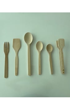 Ahşap Set 6 Parça Kaşık + Lüx Maşa + Spatula + Çatal Ahşap Set 6 Parça Kaşık + Lüx Maşa + Spatula + Çatal