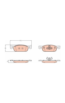 Renault Clio Iv Sandero Iı Symbol Iı Ön Fren Balatası Geniş Tip 2012-2019 Renault Clio Iv Sandero Iı Symbol Iı Ön Fren Balatası Geniş Tip 2012-2019