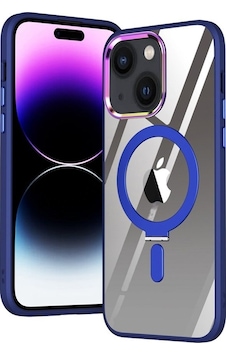 Teknomoda Apple Uyumlu iPhone 13 Kılıf Standlı Magsafe Renkli Şeffaf