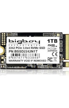 Bigboy BSSD2242N1T 1 TB 2500/1800 MB/S 22x42 MM PCIe 3x4 M.2 NVMe SSD Bigboy BSSD2242N1T 1 TB 2500/1800 MB/S 22x42 MM PCIe 3x4 M.2 NVMe SSD