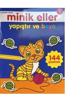 Minik Eller Yapıştır Ve Boya - Lacivert Kitap Minik Eller Yapıştır Ve Boya - Lacivert Kitap