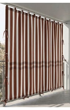 Ceylan Home Üstten Halkalı, 3 Tarafı Kuş Gözlü Bahçe Brandası Balkon & Teras Perdesi Kahverengi Ceylan Home Üstten Halkalı, 3 Tarafı Kuş Gözlü Bahçe Brandası Balkon & Teras Perdesi Kahverengi