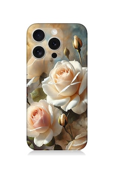 Apple Uyumlu iPhone 16 Pro Krem Beyaz Güllerin Sessizliği Desenli Silikon Kılıf Çok Renkli Apple Uyumlu iPhone 16 Pro Krem Beyaz Güllerin Sessizliği Desenli Silikon Kılıf Çok Renkli