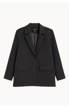 Mixray 4786 Kadın Oversize Kruvaze Blazer Ceket Siyah Siyah Mixray 4786 Kadın Oversize Kruvaze Blazer Ceket Siyah Siyah