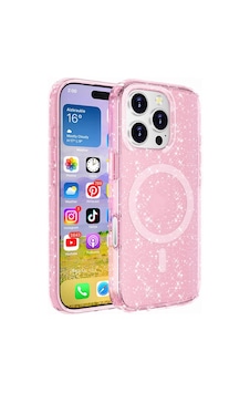 Apple Uyumlu iPhone 16 Pro Kılıf M-safe Şarj Özellikli Parlayan Simli Saydam Renkli Zore Allstar Kapak Apple Uyumlu iPhone 16 Pro Kılıf M-safe Şarj Özellikli Parlayan Simli Saydam Renkli Zore Allstar Kapak