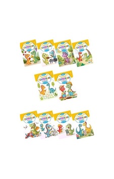 Sevimli Dinozorlar Boyama Kitabı Sticker Çıkartmalı 10 Kitap Set Sevimli Dinozorlar Boyama Kitabı Sticker Çıkartmalı 10 Kitap Set
