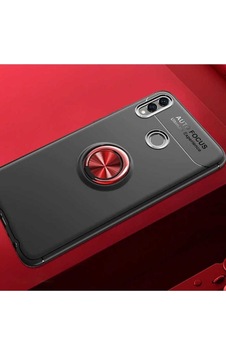 Huawei Honor 8c Kılıf Zore Ravel Silikon Kapak Siyah-Kırmızı Huawei Honor 8c Kılıf Zore Ravel Silikon Kapak Siyah-Kırmızı