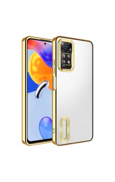 Xiaomi Redmi Note 11 Pro 5g Kılıf Kamera Korumalı Logo Gösteren Zore Omega Kapak Gold Xiaomi Redmi Note 11 Pro 5g Kılıf Kamera Korumalı Logo Gösteren Zore Omega Kapak Gold