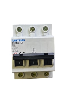 Metesan 3x6a 3ka C Otomatik Sigorta Metesan 3x6a 3ka C Otomatik Sigorta