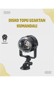 Uzaktan Kumandalı, Ses Kontrollü Led Disko Işığı - Parti Ve Kulüpler İçin Altın - Beyaz