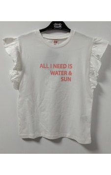 Dmb Boys & Girls DMB BOYS & GIRLS Kız Çocuk T-Shirt 8-13 Yaş Ekru