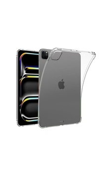 Apple iPad Uyumlu Pro 11 2024 Kılıf Anti Shock Tablet Silikon - Şeffaf Arka Kapak