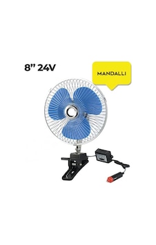 Sentinel Oto Vantilatör 24v 8 İnch Mandallı Çakmak Girişli Sentinel Oto Vantilatör 24v 8 İnch Mandallı Çakmak Girişli