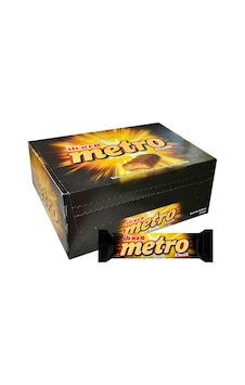 Ülker Metro Sütlü Karamel Çikolatalı Bar 24 x 36 G Ülker Metro Sütlü Karamel Çikolatalı Bar 24 x 36 G