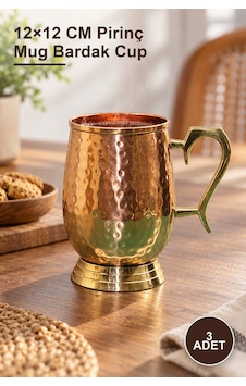 3 Adet Pirinç Kupa Bardak 12 12 Cm Pirinç Mug Bardak Cup 3 Adet Pirinç Kupa Bardak 12 12 Cm Pirinç Mug Bardak Cup